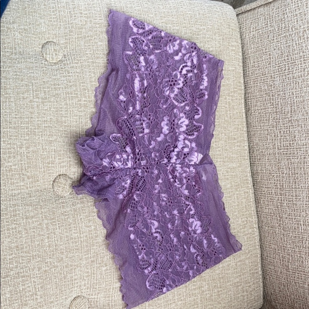 purple lace boy shirt underwear size Sm